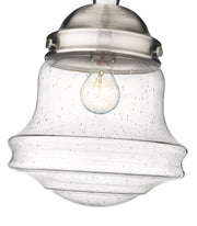 Vaughn 1 Light 10.5" Flush Mount in Brushed Nickel