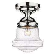 Vaughn 1 Light 10.5" Flush Mount in Chrome