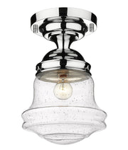 Vaughn 1 Light 10.5" Flush Mount in Chrome