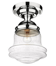 Vaughn 1 Light 10.5" Flush Mount in Chrome