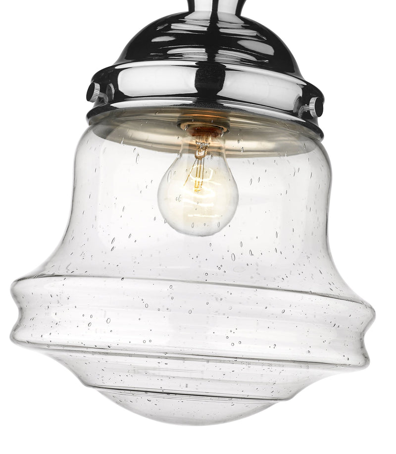 Vaughn 1 Light 10.5" Flush Mount in Chrome