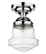 Vaughn 1 Light 10.5" Flush Mount in Chrome
