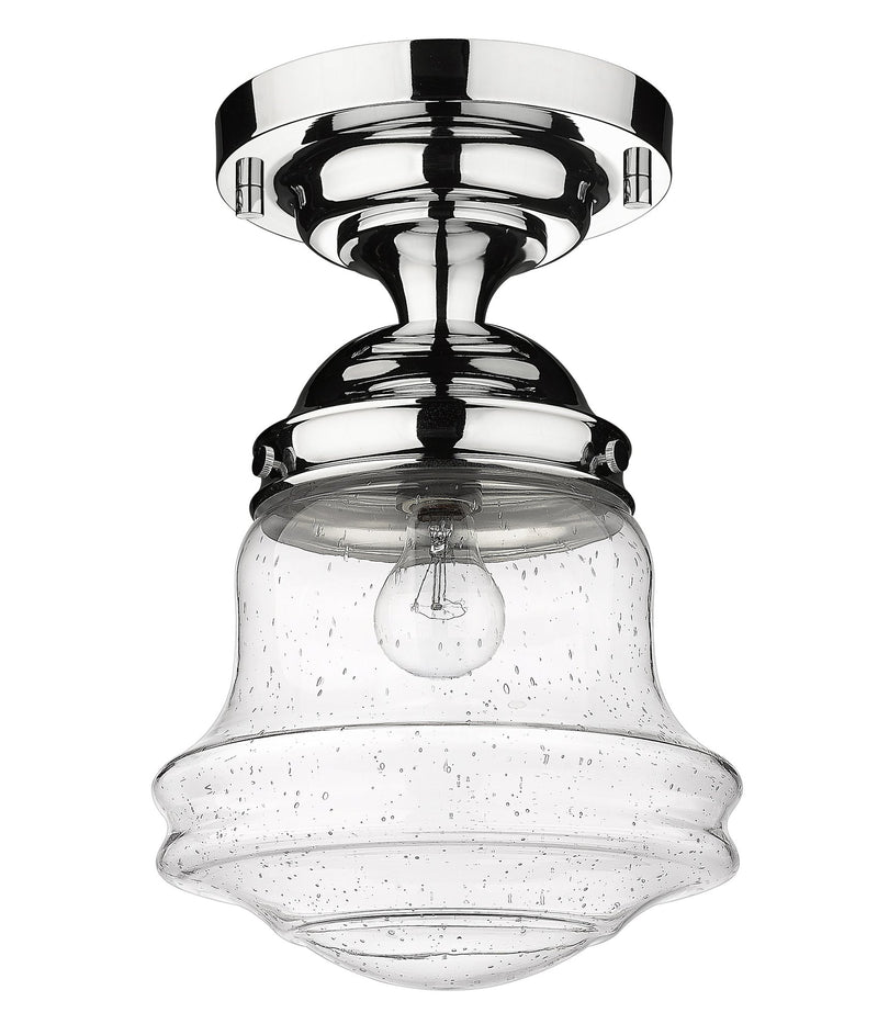 Vaughn 1 Light 10.5" Flush Mount in Chrome