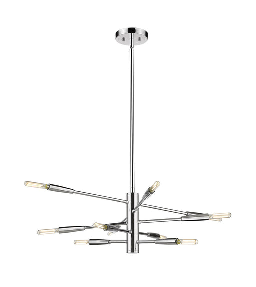 Ascension 10 Light 23.25" Chandelier in Chrome
