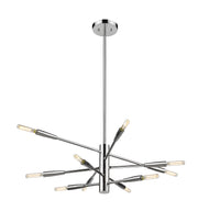 Ascension 10 Light 23.25" Chandelier in Chrome