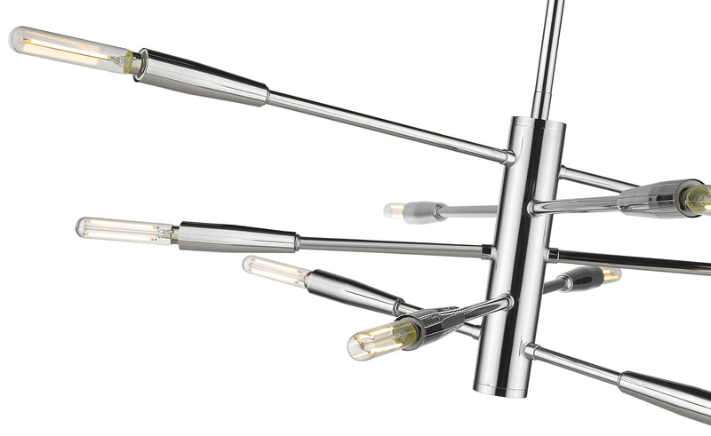 Ascension 10 Light 23.25" Chandelier in Chrome