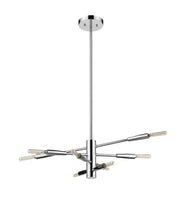 Ascension 8 Light 16" Chandelier in Chrome