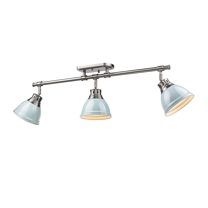 Duncan Semi-Flush - Track Light (Convertible) in Pewter