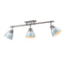Duncan Semi-Flush - Track Light (Convertible) in Pewter