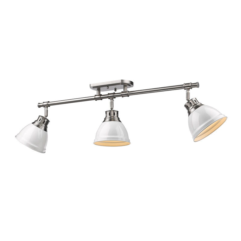 Duncan Semi-Flush - Track Light (Convertible) in Pewter
