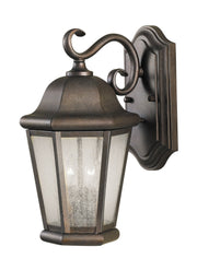 Martinsville 2-Light Outdoor Wall Lantern in Corinthian Bronze
