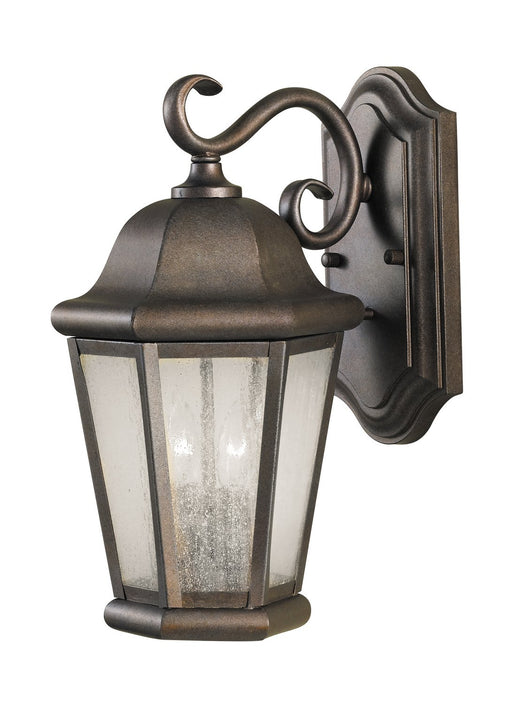 Martinsville 2-Light Outdoor Wall Lantern in Corinthian Bronze