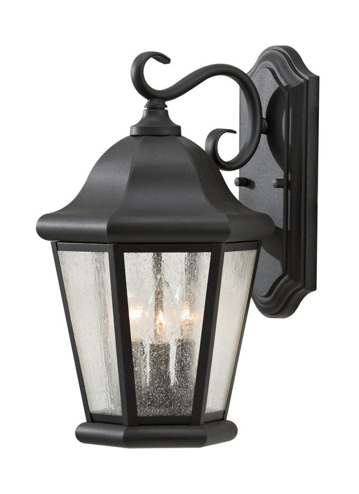 Martinsville 3-Light Outdoor Wall Lantern in Black