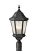 Martinsville Three Light Outdoor Post Lantern in Black