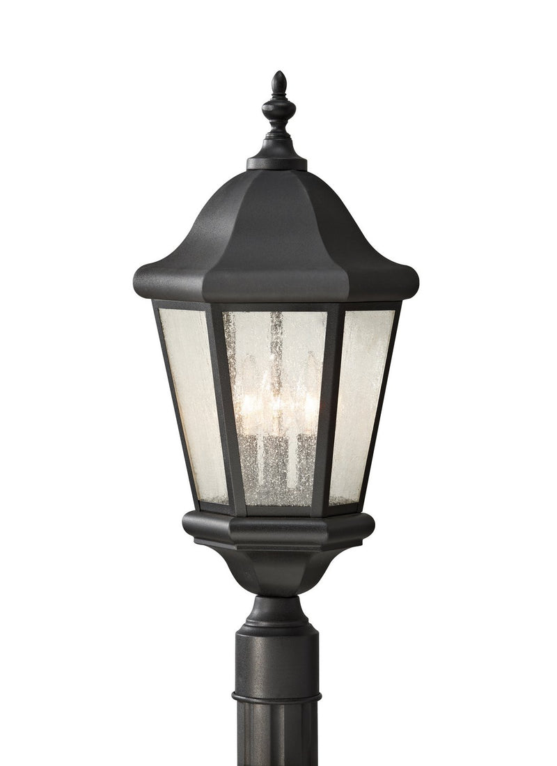 Martinsville 3-Light Outdoor Post Light in Black