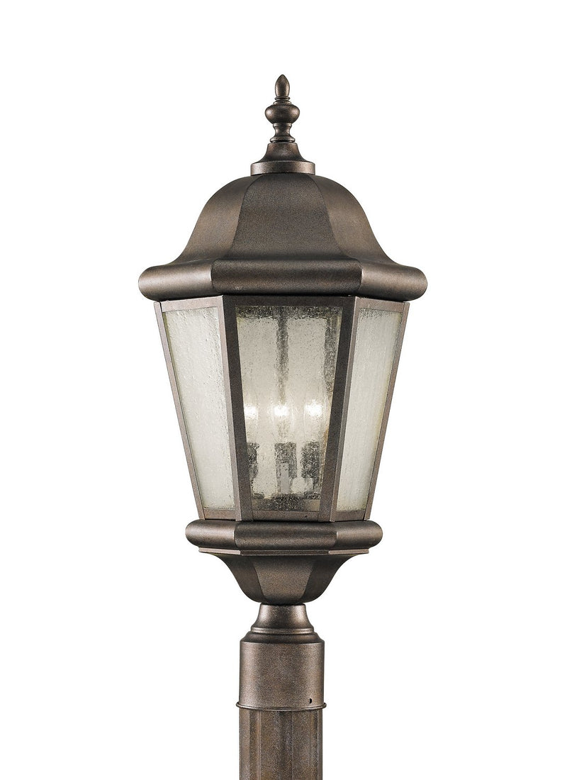 Martinsville 3-Light Outdoor Post Light in Corinthian Bronze