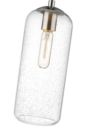 Monty 1 Light 5.25" Pendant, 17" Tall in Brushed Nickel