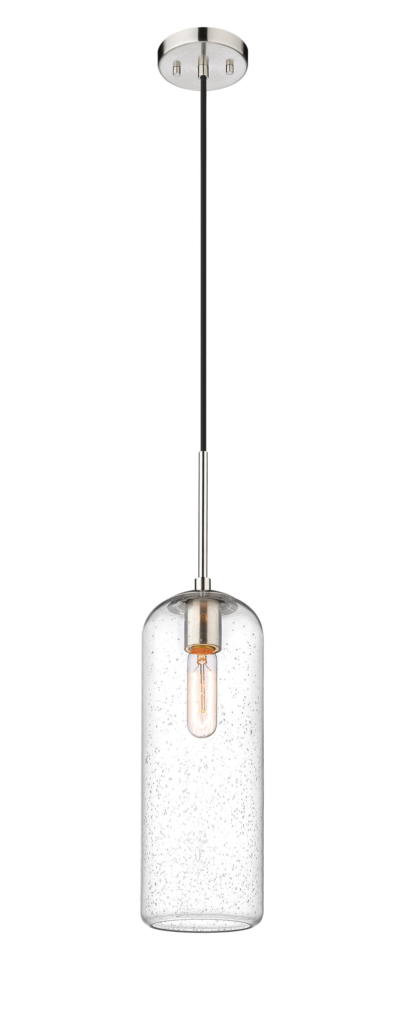 Monty 1 Light 5.25" Pendant, 22" Tall in Brushed Nickel