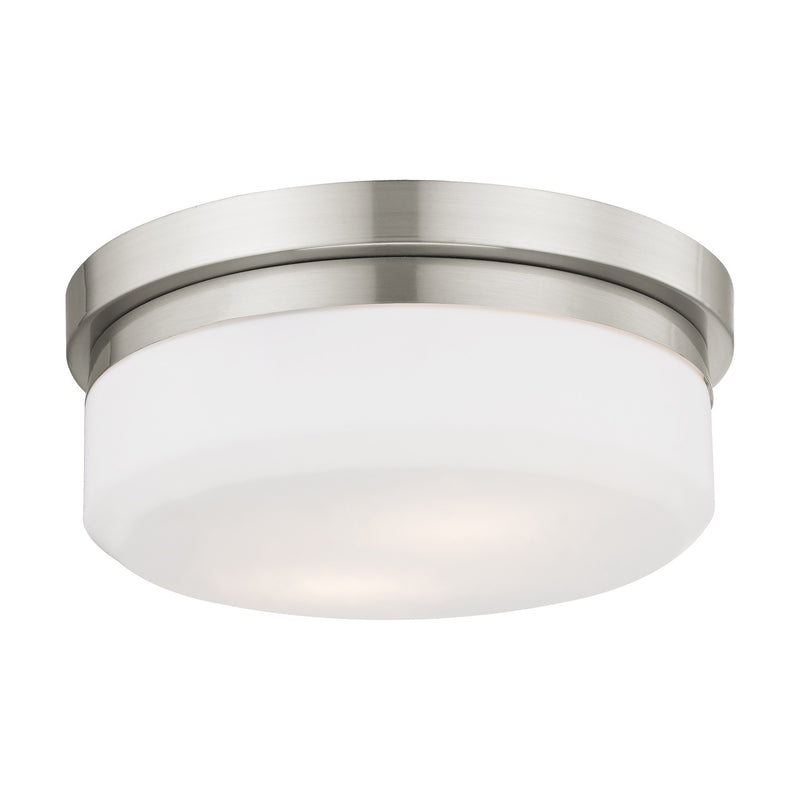 Stratus 2-Light 11" Flush Mount in Brushed Nickel