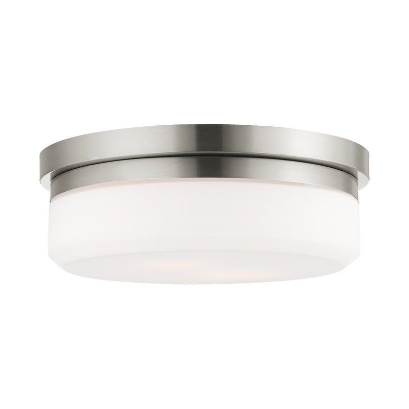 Stratus 2-Light 13" Flush Mount in Brushed Nickel