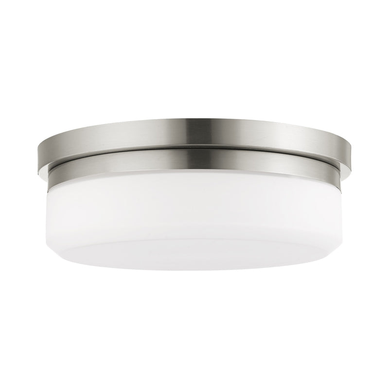 Stratus 2-Light 13" Flush Mount in Brushed Nickel