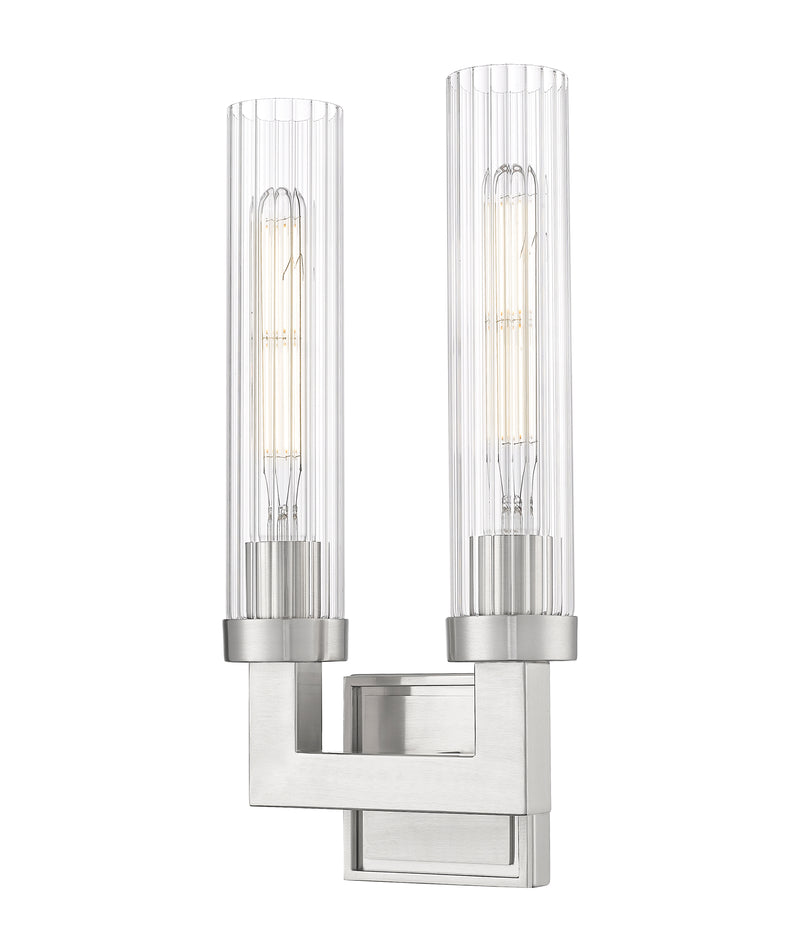 Beau 2 Light 8" Wall Sconce in Brushed Nickel