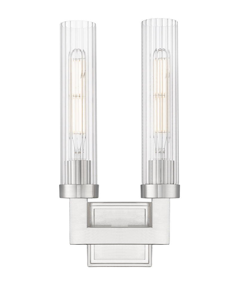 Beau 2 Light 8" Wall Sconce in Brushed Nickel