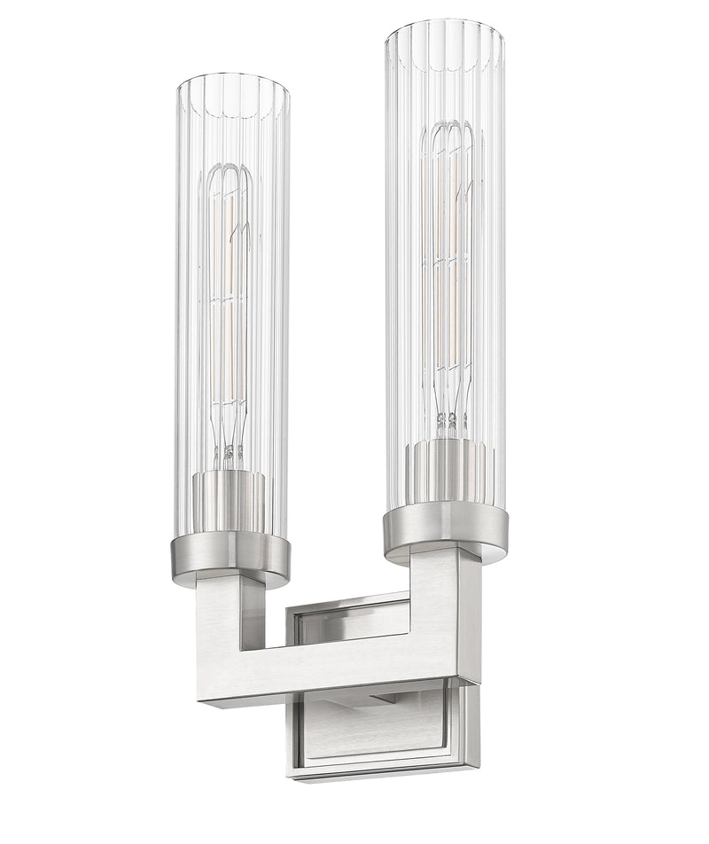 Beau 2 Light 8" Wall Sconce in Brushed Nickel