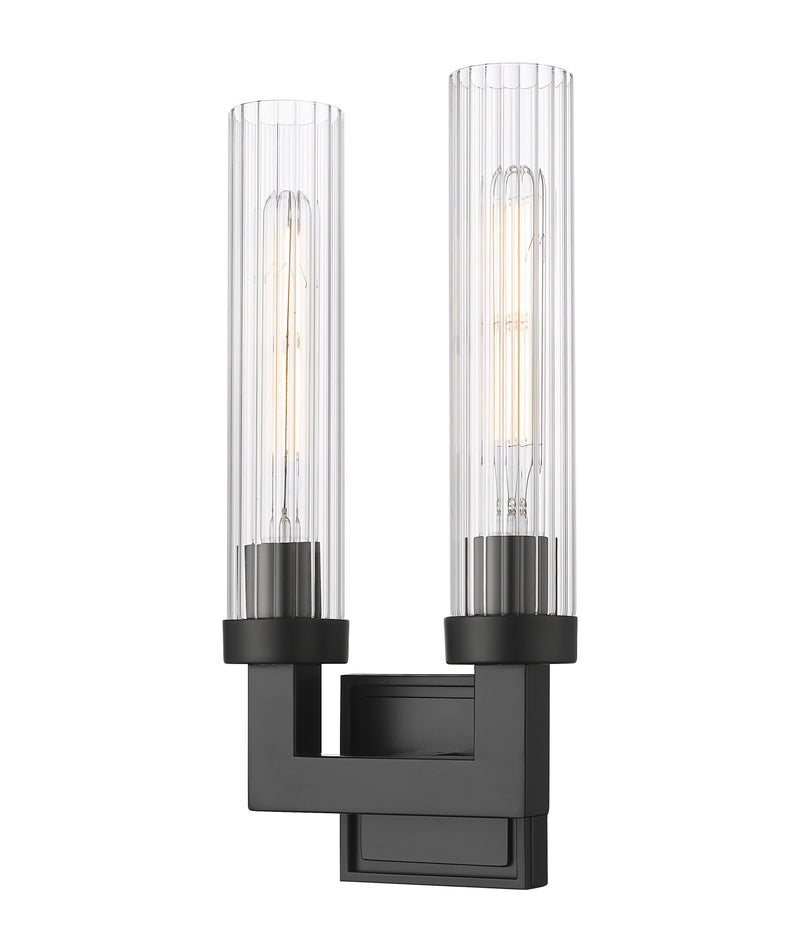 Beau 2 Light 8" Wall Sconce in Matte Black