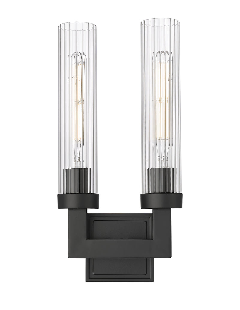 Beau 2 Light 8" Wall Sconce in Matte Black