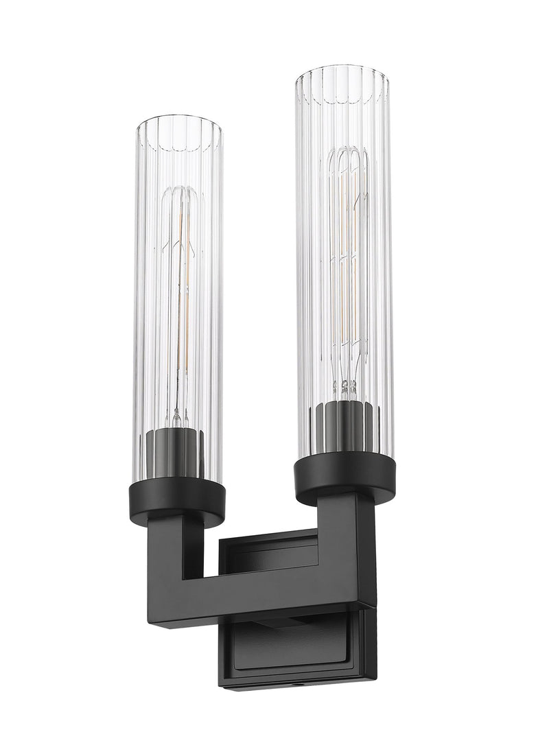 Beau 2 Light 8" Wall Sconce in Matte Black