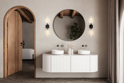 Beau 2 Light 4.5" Wall Sconce in Matte Black in a room setting