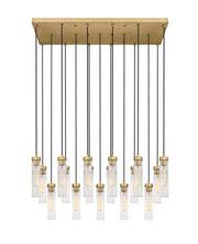 Beau 17 Light 42" Linear Pendant in Rubbed Brass