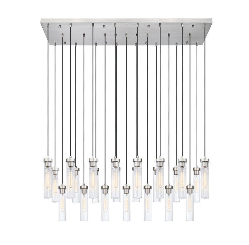 Beau 23 Light 54" Linear Pendant in Brushed Nickel