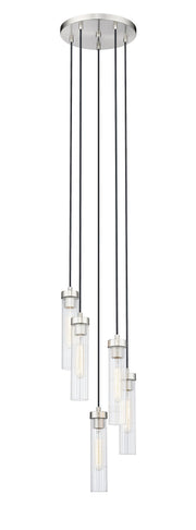 Beau 5 Light 12" Pendant in Brushed Nickel