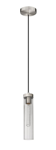 Beau 1 Light 4.75" Pendant, Cord Mount in Brushed Nickel