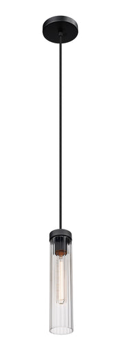 Beau 1 Light 4.75" Pendant, Cord Mount in Matte Black