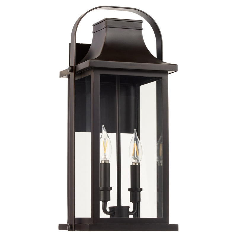 Downey 20" 2 Light Outdoor Wall Lantern in Bronze