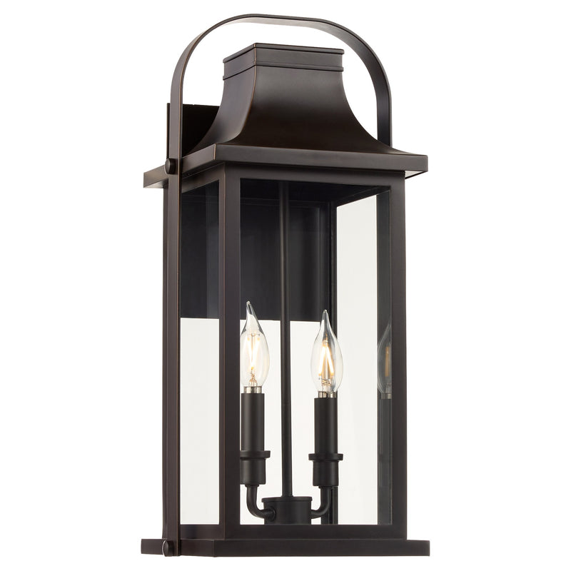 Downey 20" 2 Light Outdoor Wall Lantern in Bronze