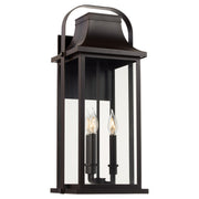 Downey 23" 3 Light Outdoor Wall Lantern in Bronze