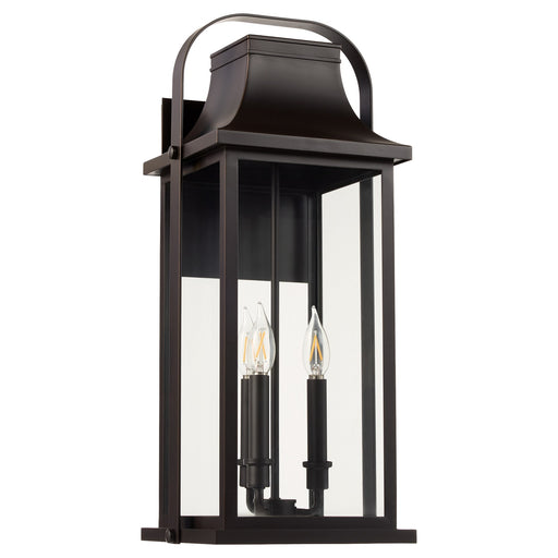 Downey 23" 3 Light Outdoor Wall Lantern in Bronze