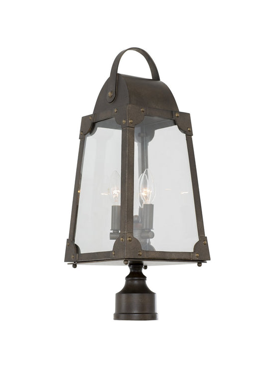 Arlington 3-Light Outdoor Post Light in Aged Bronze
