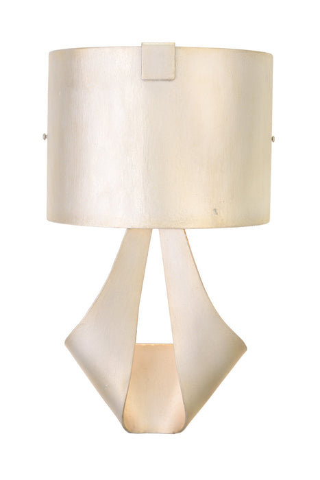 Art Deco Barrymore 1-Light Wall Sconce in Pearl Silver - Lamps Expo
