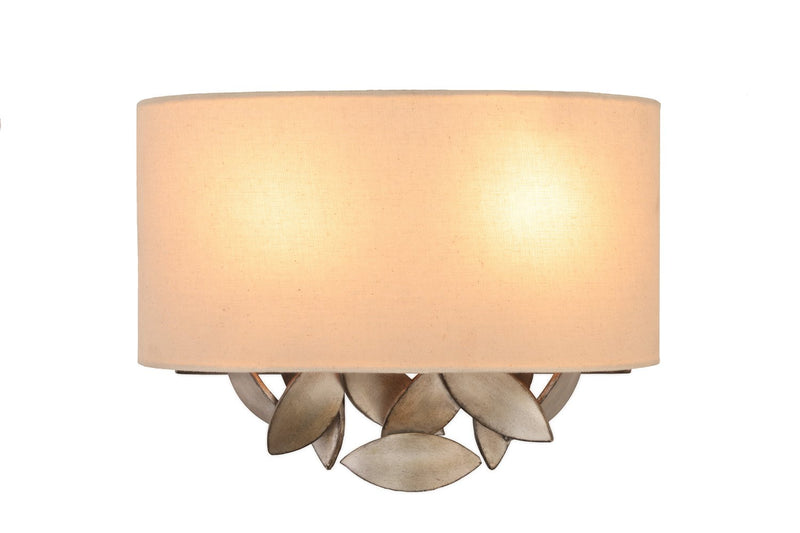 Eden 2-Light Wall Sconce in Moon Silver