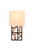 501130BZG- Naturally Inspired Hudson 1-Light Wall Sconce in Bronze Gold by Kalco