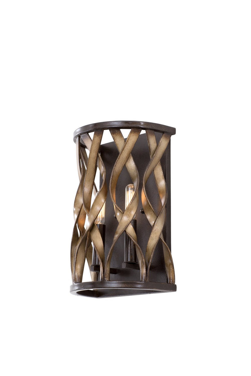 Soho 2-Light Wall Sconce in Milk Chocolate