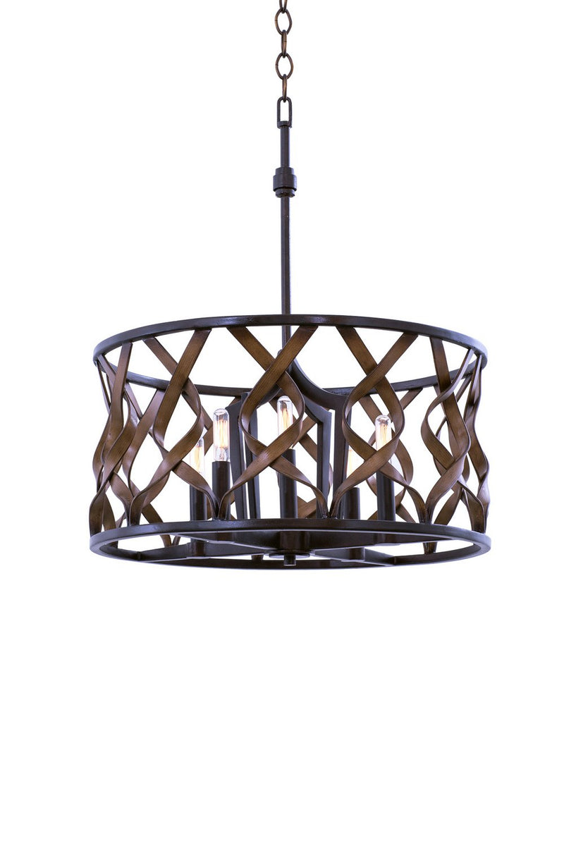 Soho 5-Light Chandelier in Milk Chocolate