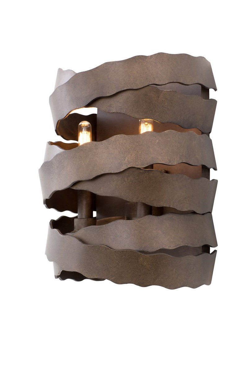 Fulton 2-Light Wall Sconce in Brownstone