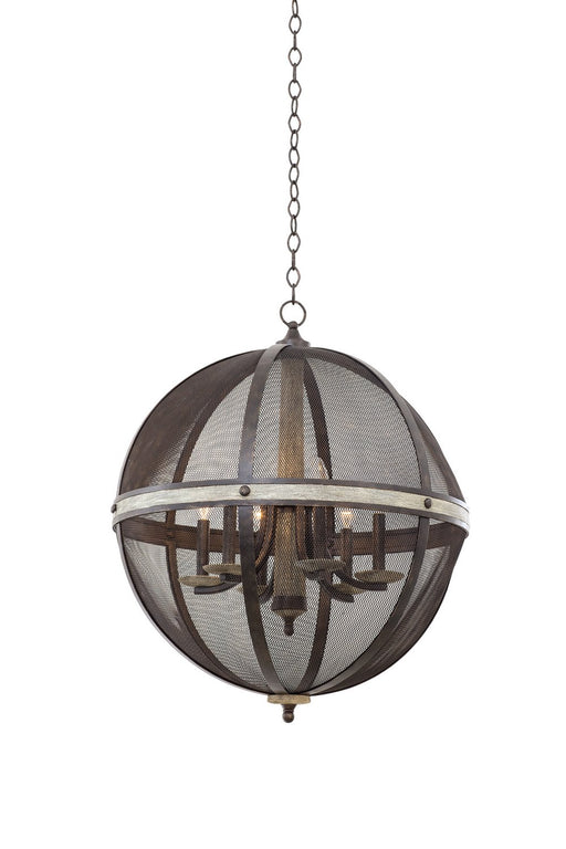 Coronado Small 6-Light Chandelier in Florence Gold
