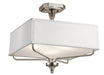 Arlo Semi Flush 3-Light in Classic Pewter